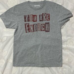 Women’s Grey 'You Are Enough' Short Sleeve Tee